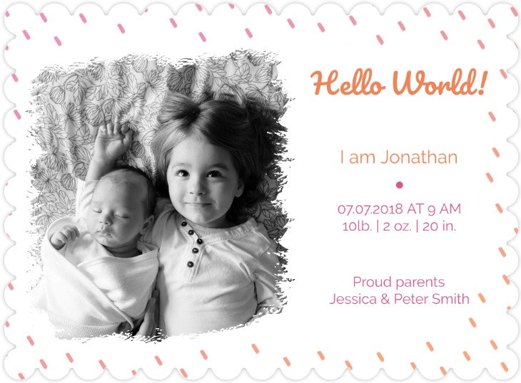 Card: birth-announcement