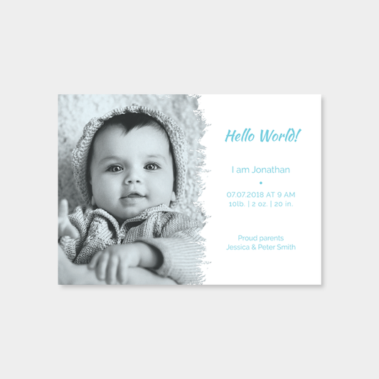 Birth-announcement card