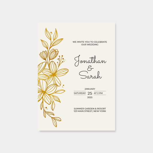 Foil Invitation Card